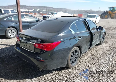 2015 Infiniti Q50 Premium from USA, damaged, VIN JN1BV7AP5FM345379